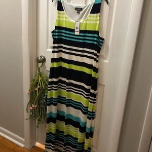 Striped sleeveless dress - size XXL